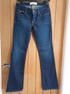 Jeans Hollister California 7" vita bassa donna blu navy W27 L31 leggermente elasticizzato - Foto 1 di 15