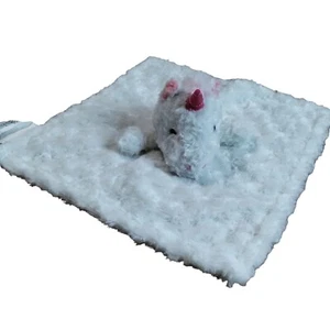 Manhattan Kids LLC Unicorn White & Pink Security Blanket Lovey Plush - Picture 1 of 12