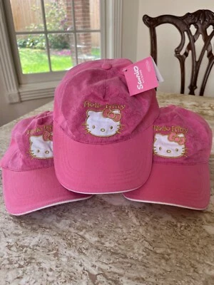 Nuevo Lote de 3 Gorra de Béisbol Sanrio Hello Kitty Rosa Niña, Sombrero Infantil, Regalo de Cumpleaños Foto 1 de 4