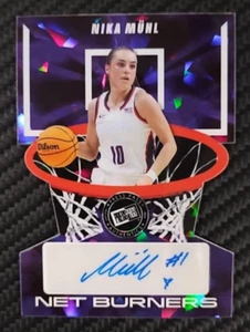 2024 Leaf Press Pass NIKA MUHL Purple 3/7 Refractor Auto Rookie UCONN #NBNM1 - Picture 1 of 5