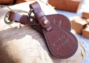 New handmade leather case for pocket watch 45mm in the form of a keychain saddle - Picture 1 of 10