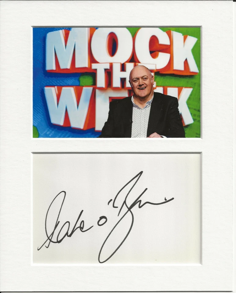 Dara O Briain mock the week genuine authentic autograph signature UACC RD COA - Image 1 of 1