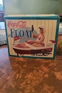 Coca-Cola Float Pedal Boat 1:12 Die Cast Metal 1997 Xonex Limited Edition - Picture 1 of 7