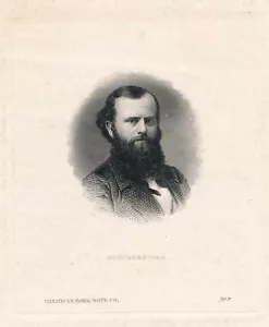 Vergessene Männer der Geschichte, Breckenridge, Die Proof Portrait, Indien auf Karte ABNCo - Bild 1 von 5