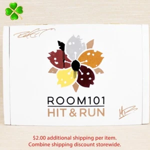 Room 101 Hit & Run Robusto Empty Wood Cigar Box 8.5" x 6" x 2.25" - Picture 1 of 12