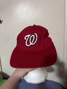 Washington Nationals MLB Hat Red W/ LOGO Adjustable - Picture 1 of 6