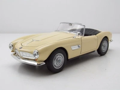BMW 507 Cabrio Crema Modellino 1:24 Welly - Immagine 1 di 4