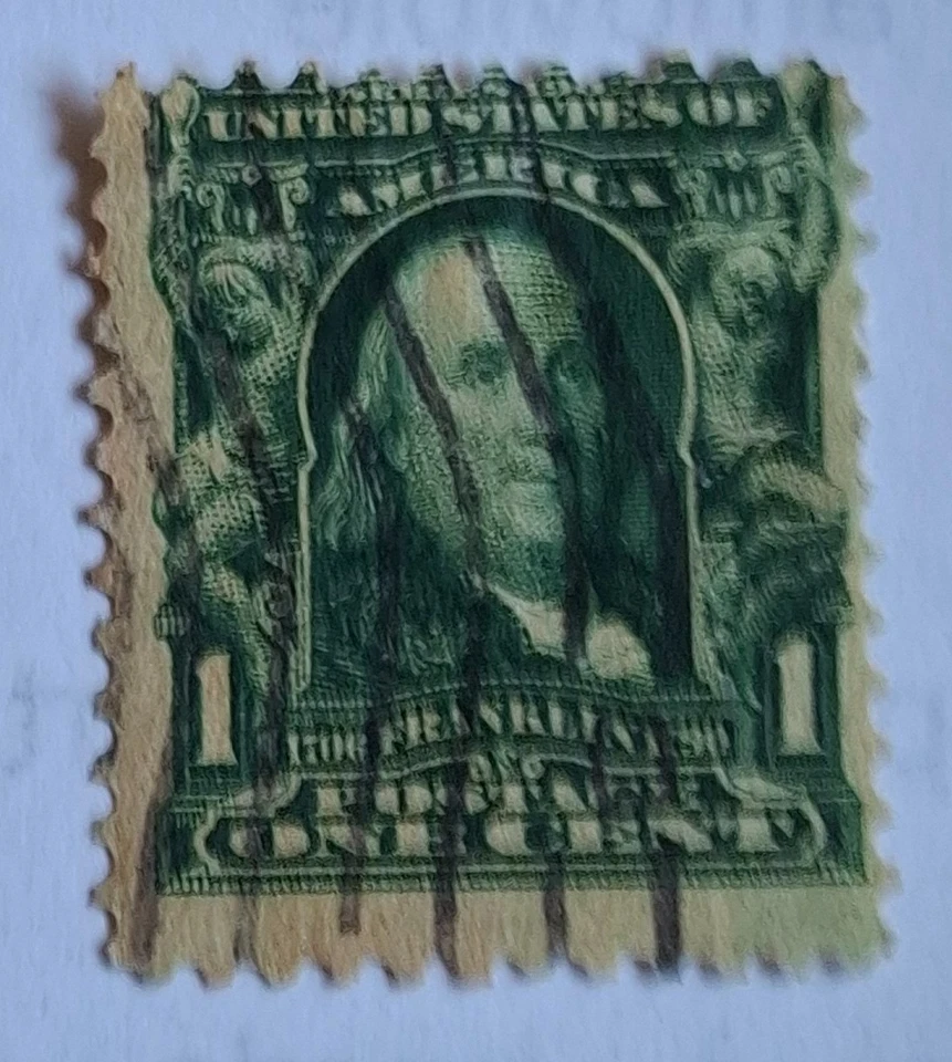 timbre USA vert bon etat - Photo 1/1
