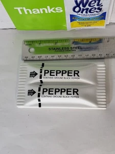 Ceramic Pepper Shaker Packet.  - Picture 1 of 4