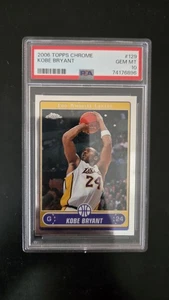 Kobe Bryant Topps 2006-07 cromo base SP PSA 10 gemas ¡Como nuevo! TARJETA #129! LAKERS! - Imagen 1 de 4