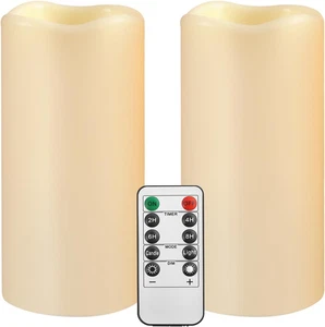 Large Outdoor Waterproof Flameless Candles with Remote Control,D3'' X H5.5'' Bat - Picture 1 of 12