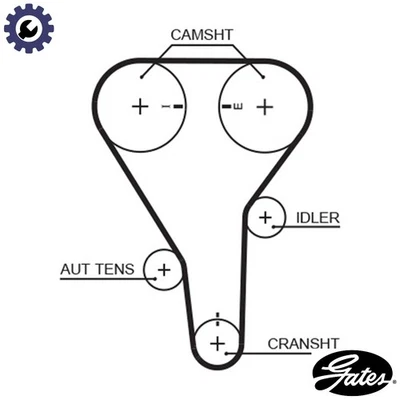 TIMING BELT T228RB FOR FORD USA MAZDA MX-6 MPV/II 323/VI/Hatchback 626/Station - Image 1 of 4