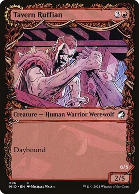 (4x FOIL) TAVERN RUFFIAN // TAVERN SMASHER - Innistrad MID – MTG Magic Card - Image 1 of 4