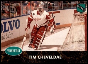Tim Cheveldae Detroit Red Wings 1992 Parkhurst Pro Set NHL #441 Goalie Leader - Picture 1 of 2