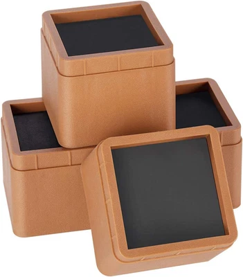 Btsd-Home ajustável resistente cama risers 3 polegadas empilhável estrutura de cama elevador riser - Imagem 1 de 4