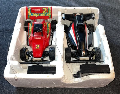 Vtg Nikko America Radio Control Twin Racers 1/20 Scale Mini Magnum & Chipmunk 2 - Image 1 of 4