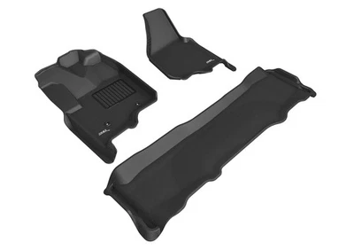 3D MAXpider Kagu Floor Mat Black for Ford F-250/350/450 Crew Cab 2012-2016 Foto 1 de 4