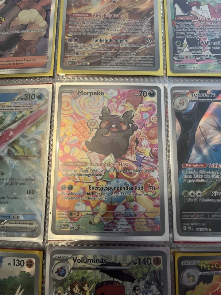 Pokemon Karte Morpeko Art Rare | Deutsch 206/182 Paradox Rift | Near Mint - Bild 1 von 1