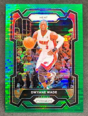 2023-24 Panini Prizm DWYANE WADE Miami Heat Green Pulsar SP /25 #182 - image 1 of 2