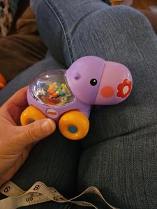 Fisher Price Purple Rolling Flower Hippo Ball Rattle Toy Baby Toddler 2013 - Picture 1 of 5