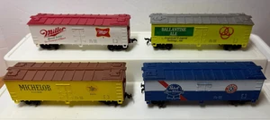 4 HO Scale Beer Brewery Co. Train Cars Railroad Pabst Michelob Ballantine Miller - Picture 1 of 7