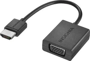 Insignia NS-PG95503 Black 1080p Resolution HDMI to VGA Adapter For MAC & Windows - Afbeelding 1 van 1
