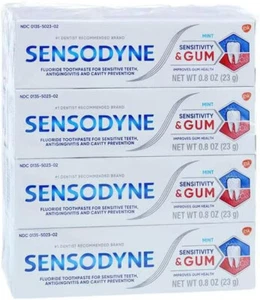 12x Sensodyne Tubes of Sensitive Mouth Toothpaste 0.8oz Tubes Mint exp 07/2025 - Picture 1 of 1