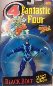 Black Bolt Fantastic Four Blue version Action Figure in bubble on card. - Picture 1 of 2