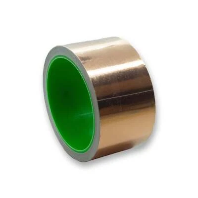 WM GUITARS Copper Self Adhesive Tape for Guitar Shielding 10 Meter Roll (Various Widths)
