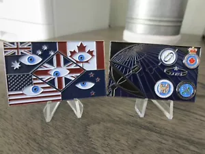 Moneda de desafío Five Eyes Agencies NSA GCHQ CSE DSD GCSB FVEY NGA - Imagen 1 de 7