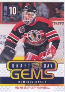 09/10 UD..DOMINIK HASEK..DRAFT DAY GEMS..# GEM8..BLACKHAWKS..FREE COMBINED SHIP - Bild 1 von 1