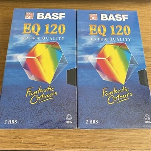Lot De 2 Cassettes Vierges BASF EQ 120 Extra Quality VHS Sous Blister Scellé - Photo 1/4