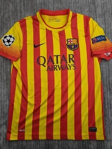 BARCELONA SPAIN 2013/2014 AWAY FOOTBALL SHIRT JERSEY NIKE MENS LARGE - Picture 1 of 21