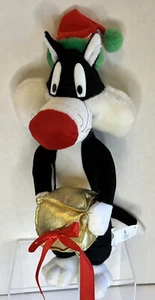 Juguete de peluche de colección Warner Bros Looney Tunes Sylvester Cat Navidad Santa - Imagen 1 de 12