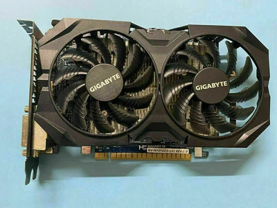 GIGABYTE GV-N75TOC-2GI GTX750 TI 2GB 128Bit Dual Fan HDMI DVI Game Graphics Card - Image 1 of 3