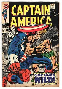 Capitán América #106 Muy Bueno Plus 4.5 Stan Lee Jack Kirby Arte 1968 - Imagen 1 de 2