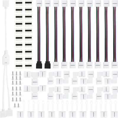 5 Pin LED Strip Connector Kit Includes 8 Types of Solderless LED Strip Access... - Image 1 of 4