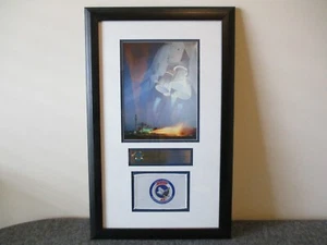 NASA PRATT&WHITNEY FLOWN FLAG SPACE SHUTTLE SSME STS-70 AWARD RECOGNITION-26.75" - Picture 1 of 13