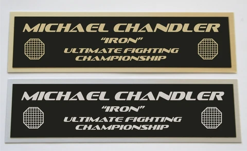 Michael Chandler nameplate for signed autographed gloves photo or case Cover