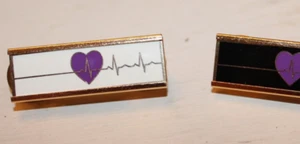 Heart Beat Monitor Lapel Pin LOT, Medical Doctor & Nurse, White Pin Lot - Picture 1 of 5