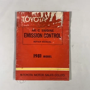 1981 Toyota Emission Control Repair Manual 4K-C Engine - Picture 1 of 4
