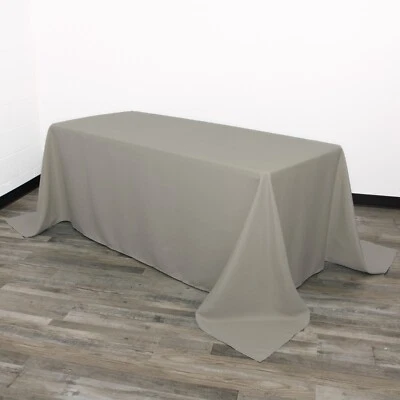 YCC Linens  - 90 x 132 Inch Rectangular Polyester Tablecloths - Image 1 of 4