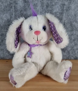 Vintage 1992 Applause Magic Glow Friends White Purple Dog Bunny Plush Toy - Bild 1 von 16