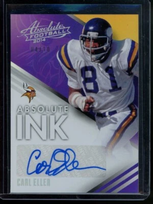 2014 PANINI ABSOLUTE INK #AB-CE Carl Eller HOF AUTO 4/10 - Image 1 of 2