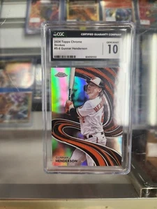 2024 Topps Chrome Strokes #S-8 Gunnar Henderson CGC 10 GEM MINT - Picture 1 of 3