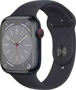 Apple Watch Series 8 (GPS + Cellular) – 45 MM – Midnight Aluminium – Original - Zdjęcie 1 z 9