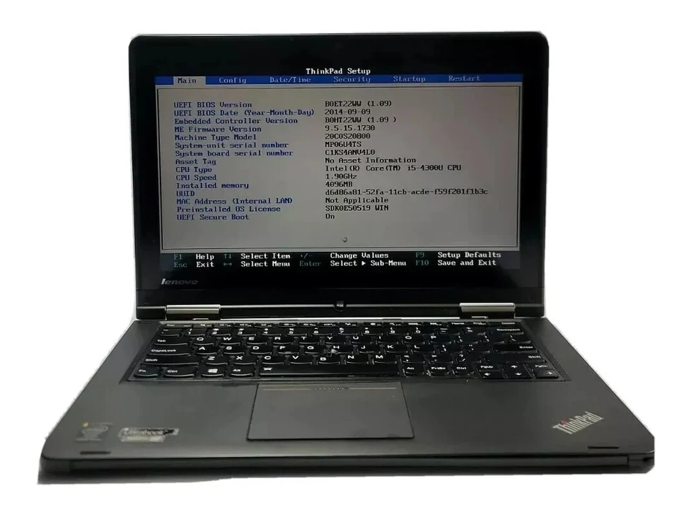 LENOVO YOGA 20CD i5-4300U @ 1.90GHz 4GB RAM PANTALLA TÁCTIL LEER DESCRIPCIÓN #N2 Foto 1 de 4