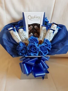 Guylian With Roses Bouquet Gift - Picture 1 of 2