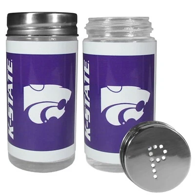 Kansas State Wildcats Glass Salt and Pepper Shakers NCAA Licensed! - Image 1 of 4