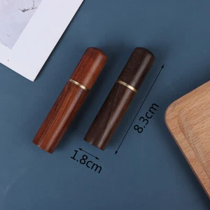 1PC Toothpick Bucket Ebony Wood Toothpick Holder Bucket Mini Box Handmade G~sf - Imagen 1 de 14